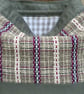 Cariad Bag - Berry range. Damson, Dusky Lilac & Prussian Blue.Handwoven in Wales - Image 6