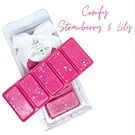 Comfy Strawberry & Lily  Wax Melts UK  50G  Luxury  Natural  Highly Scented