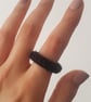 Women's One Size Stretch Hand Knitted Statement Textile Rope Rings - Image 8