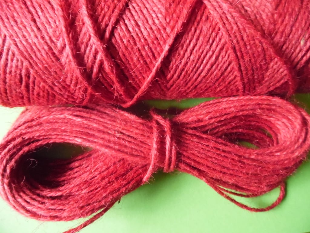 20 mts of Red Jute  Twine