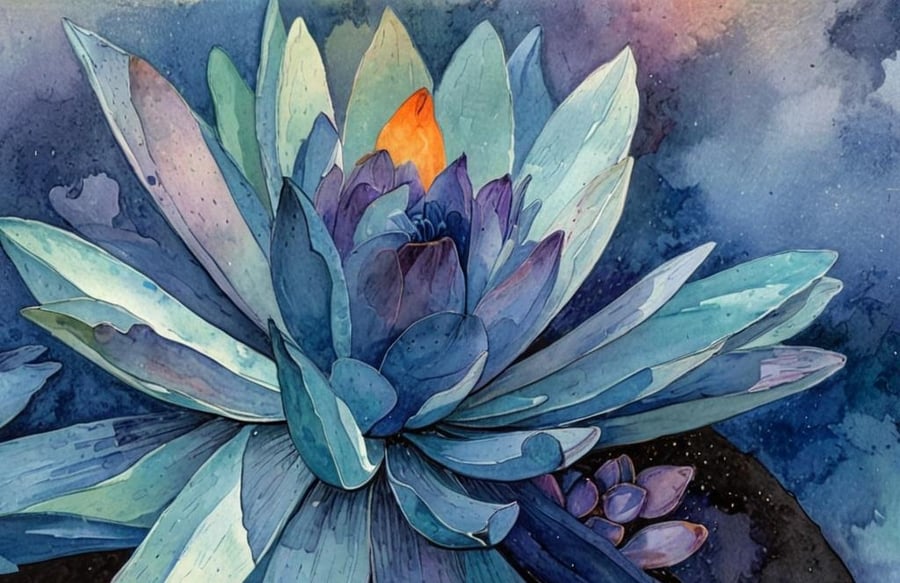 Water Lily Greeting Card A5