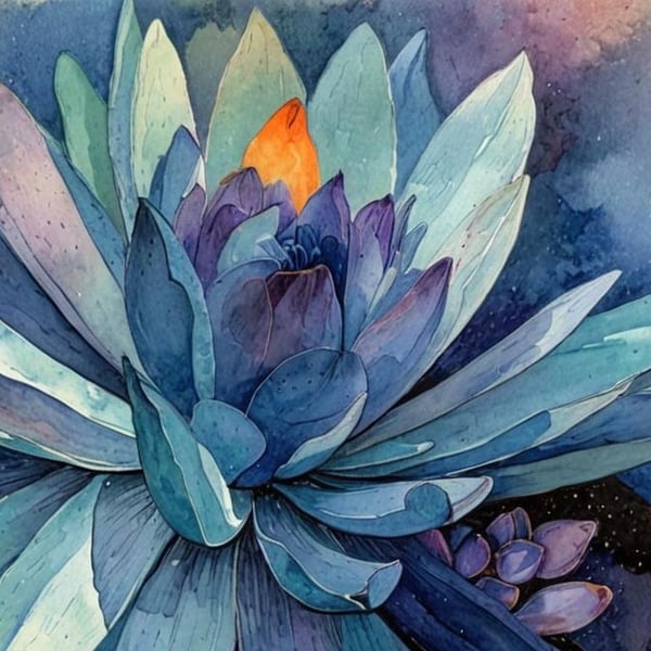 Water Lily Greeting Card A5