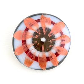 Fused Glass Flower Brooch