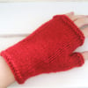 Red Fingerless Mittens