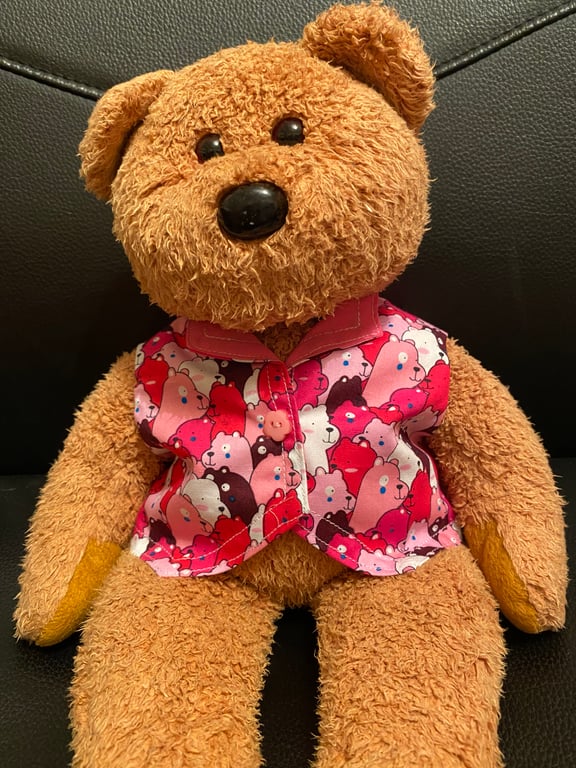 Multi Pink Teddy Waistcoat 
