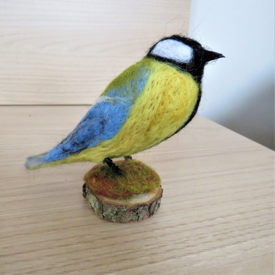 Needle felted Great Tit