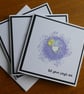 Pack of 3 Christmas Cards - Gnomes with Stars - Image 4