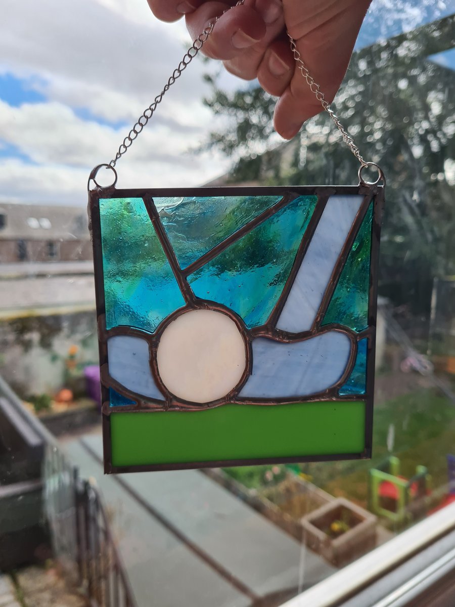 On the green- Stained Glass