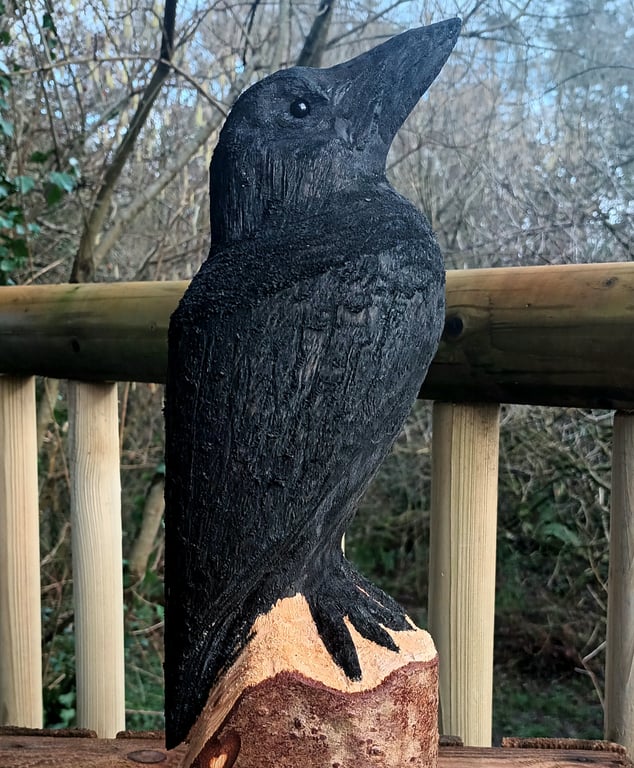  Spruce Crow Carving