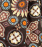 Drawstring bag retro inspired daisy pattern  - Image 2