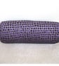 Bolster Cushion Cover Purple Black Velvet 16" x 6" Round Cylinder 6x16 - Image 3