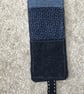 Tweed Bookmark, with cotton backing and ribbon , handcrafted. Save the Page . - Image 8