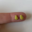 Handmade Polymer Clay Micro Studs (Pear)