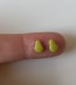 Handmade Polymer Clay Micro Studs (Pear)