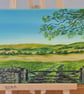Original countryside landscape in acrylics on canvas