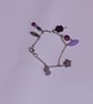 Handcrafted Purple Dream Charm Bracelet