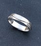Silver River Ring, silver wave ring, silver band, silver wavy ring, wedding band - Image 7
