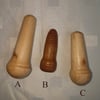 FREE UK POSTAGE Various Sizes ... WOODEN CORD LIGHT PULLS...All Hand Turned