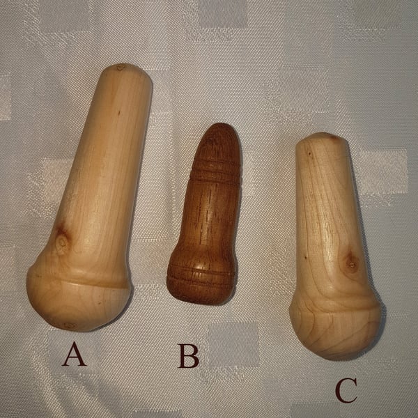 Various Sizes WOOD CORD LIGHT PULLS pre-drilled hole Hand Turned  Last Three