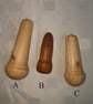 Various Sizes WOOD CORD LIGHT PULLS pre-drilled hole Hand Turned  Last Three