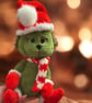 Handmade crochet Amigurumi soft plushie Grinch toy - Image 2