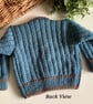 Designer Hand Knitted Baby Boys Cardigan Size 9-18 months  - Image 6