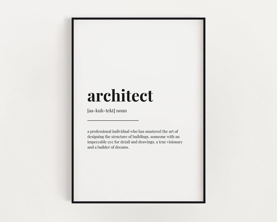 Architect Definition Print