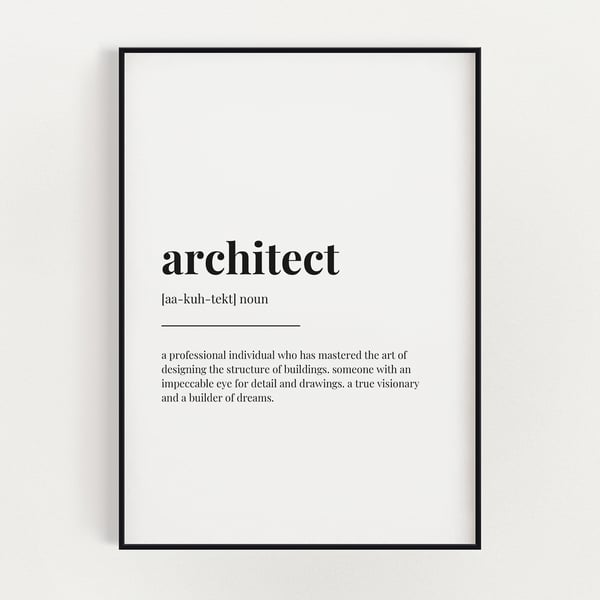 Architect Definition Print