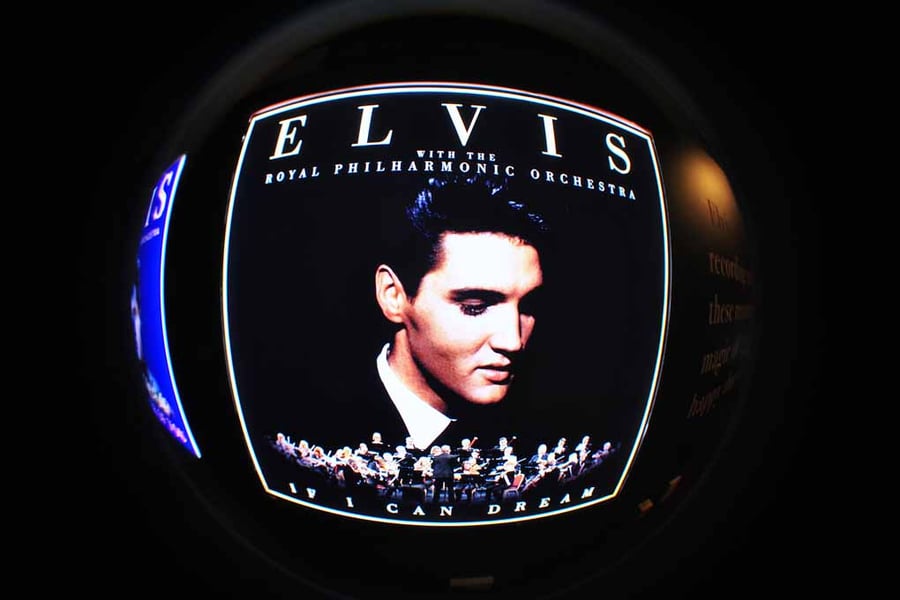 Elvis Presley On Tour Exhibition O2 Arena Photograph Print
