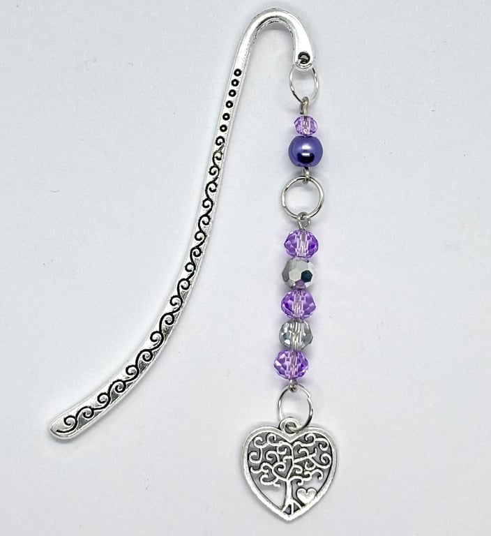 Beaded Bookmarks With Metal Hooks and Tree of Life Charm