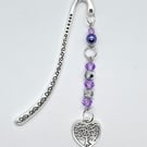 Beaded Bookmarks With Metal Hooks and Tree of Life Charm