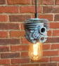Beam Lamp with Triple Pendants, Unique Industrial Look Ceiling Light - Image 4