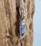 Natural Owyhee Blue Opal & 925 Silver Necklace Pendant Gift Crystal Jewellery  - Image 6