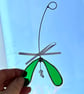 Stained Glass Mistletoe Sprig Suncatcher - Handmade Window Decoration  - Image 3