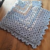 Blue Crochet Baby Blanket