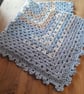 Blue Crochet Baby Blanket