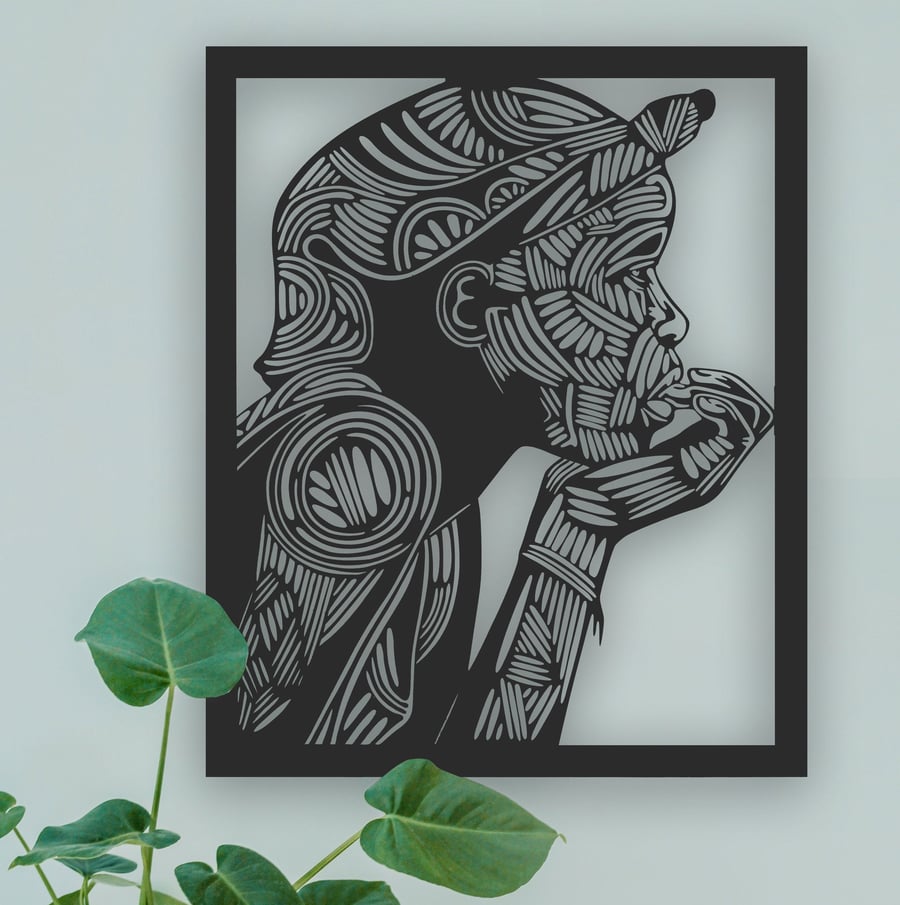 Contemplation - Metal Wall Art. Unique, thoughtful, gift, home, inspiration, pow