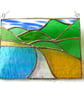 Tropical Beach Stained Glass Picture Landscape 002 - Image 2