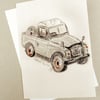 Landrover Pastel Card