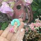 Ooak Baby Fairy, Polymer Clay, Fairy Gift, Fairy Garden Decor, Sleeping Fairy