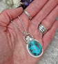 Sterling Silver and Turquoise Gemstone Necklace - JBJ7005 - Image 2