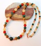Agate, Carnelian, Ambronite & Copper Necklace - Handmade In Devon - Free UK P&P - Image 6