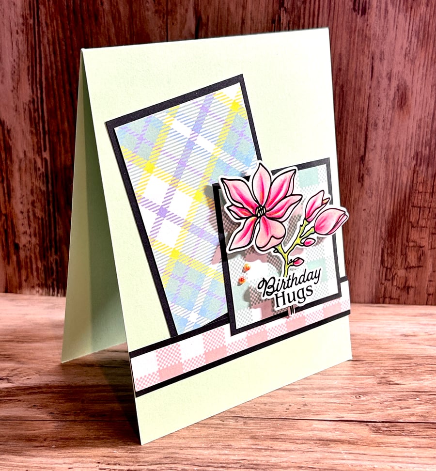 Floral Birthday Card - Handmade