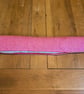Handmade Pink Draught Excluder Removable Washable Cover Sand & Hollow Fibre - Image 5