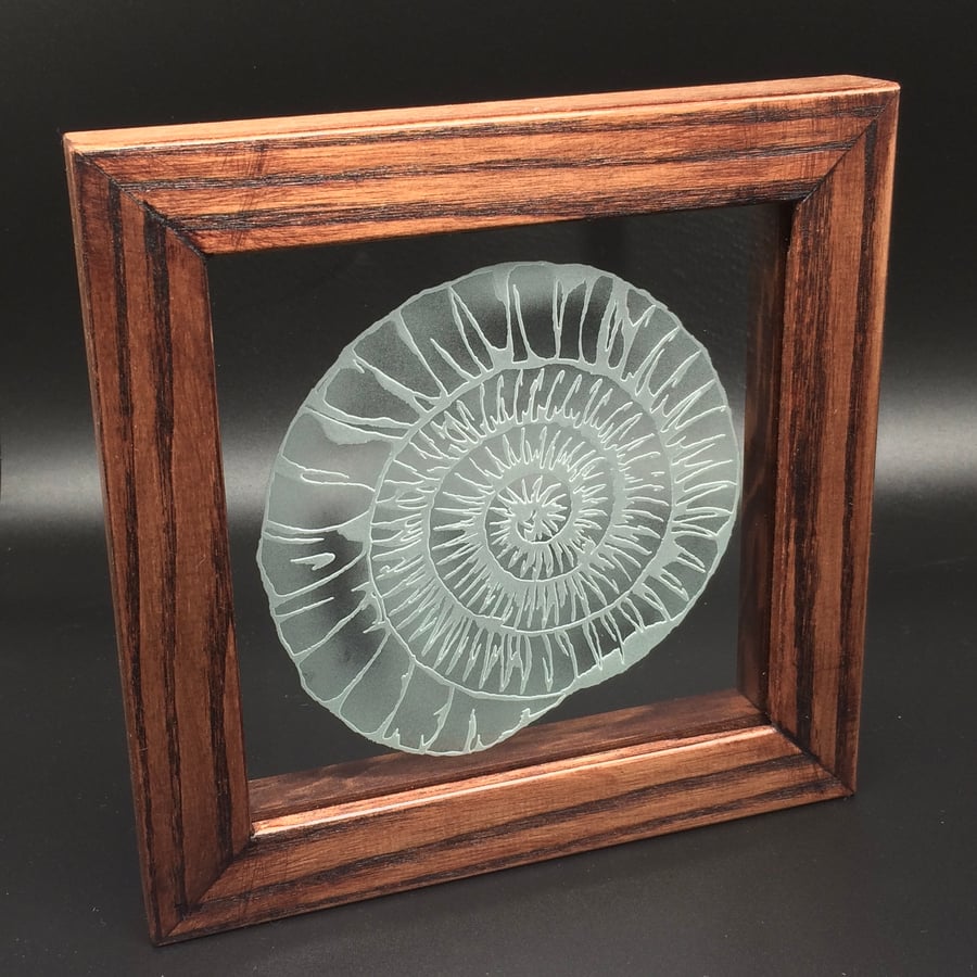 Freestanding Frame with Ammonite design