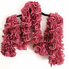 Long Dark Pink Ruffle Scarf