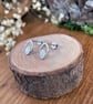 Silver Leaf Cut-out Stud Earrings - Image 8