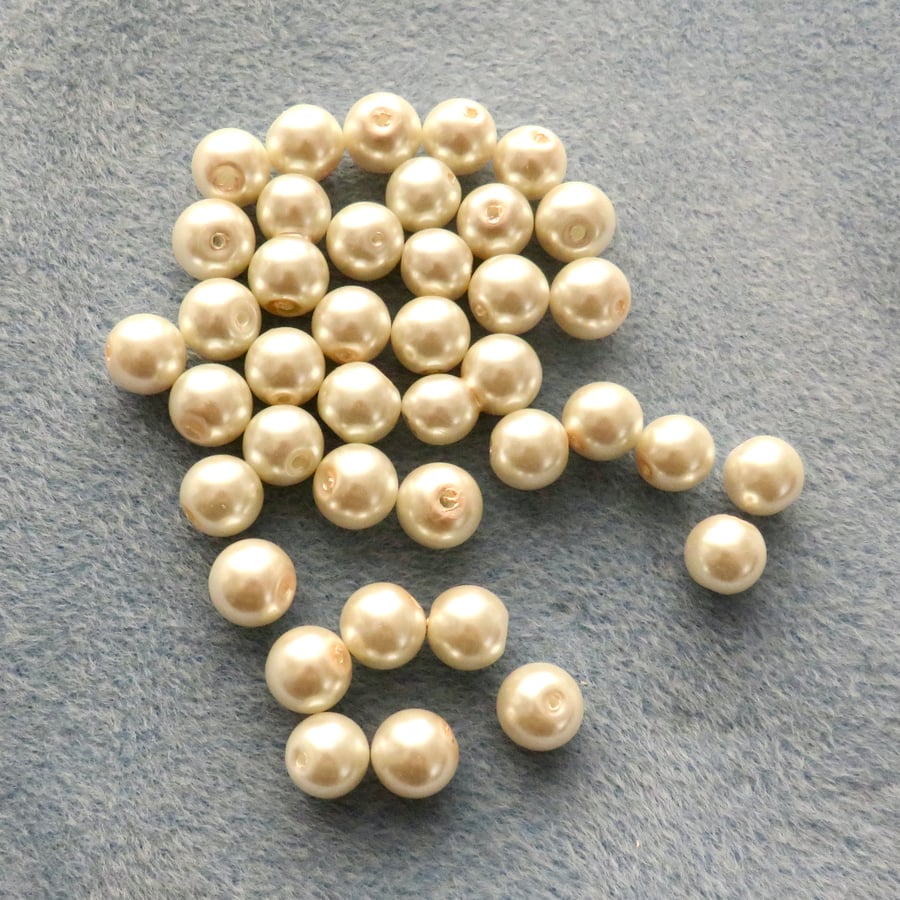Ivory pearl beads