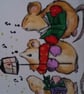 HAND PAINTED CHRISTMAS CARD - Image 2