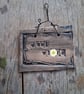 CLEARANCE! rustic ceramic pottery sign- wool wh-re
